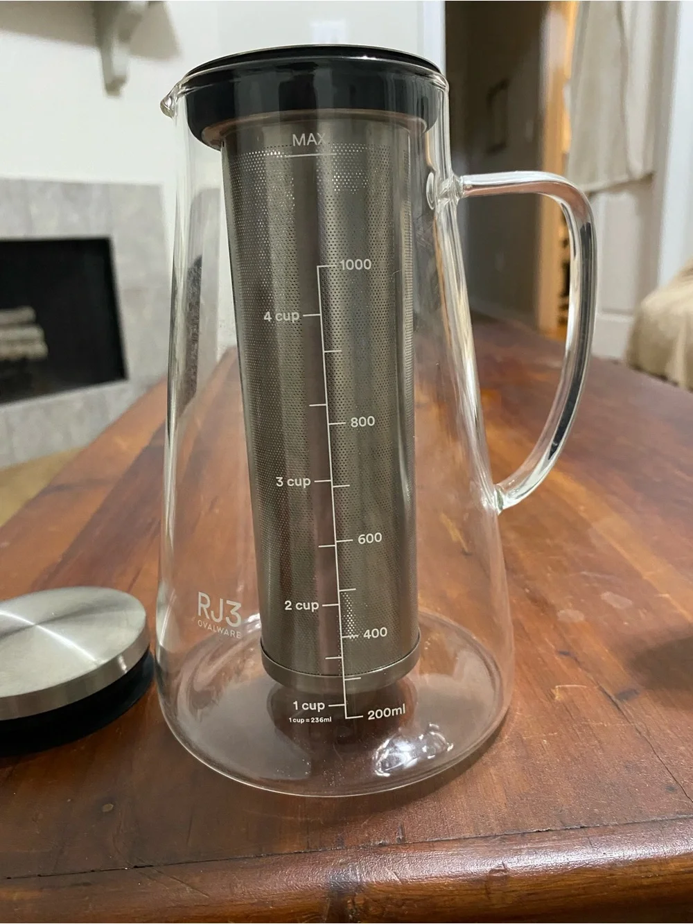 Brew In Tea Maker-Ovalware RJ3 Iced Tea Brewing Glass Carafe